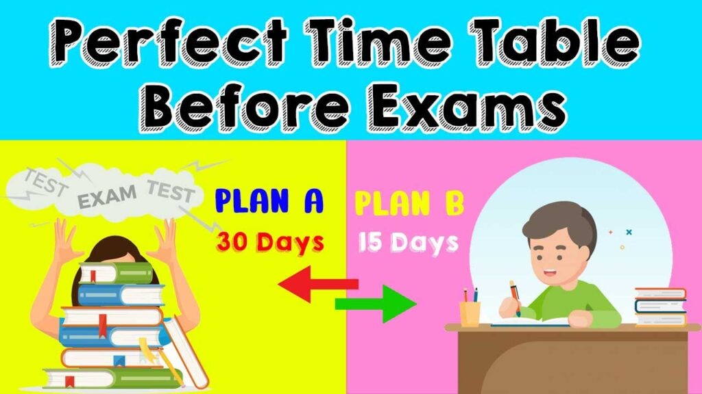 How to interpret the exam timetable
