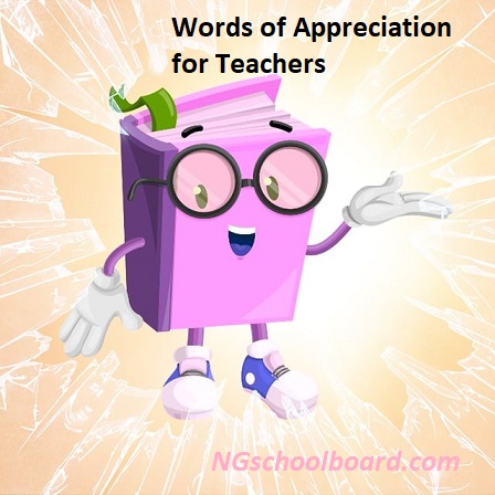 Words of Appreciation for Teachers