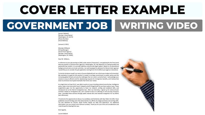 How To Write Application Letter For Government Job