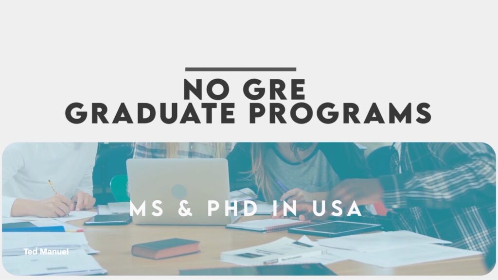 PhD in USA Without GRE