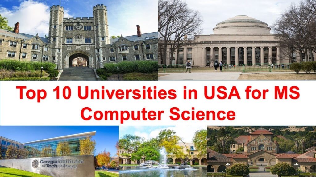 Universities In The USA for MS In Computer Science