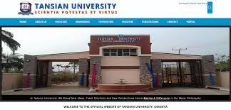 Tansian University Courses Offered