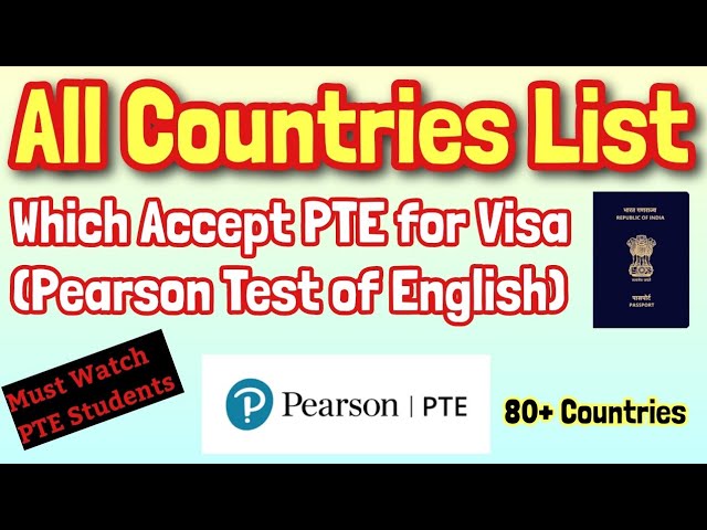 the ultimate list of pte acceptable countries