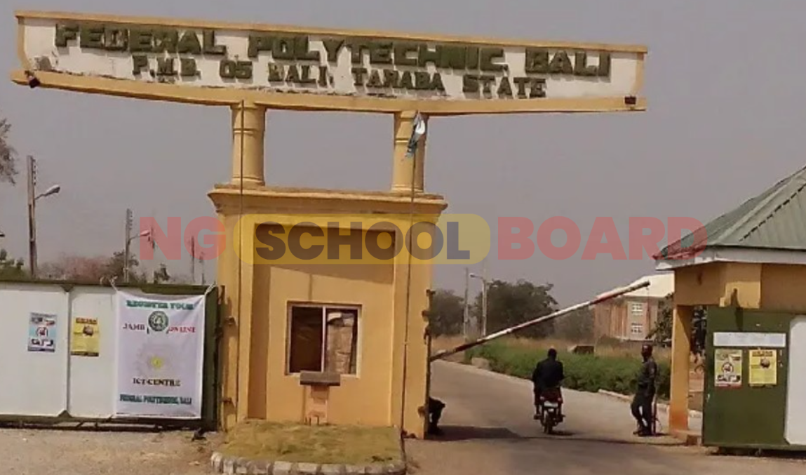 Federal Polytechnic Bali School Fees