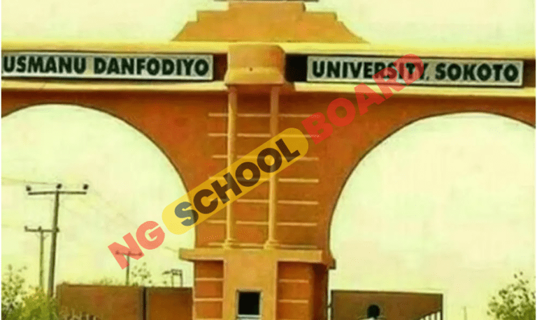 Usmanu Danfodiyo University School Fees 2024/2025 - NgschoolBoard